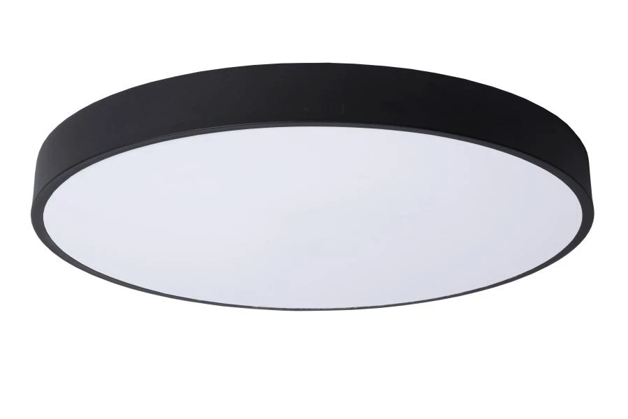 Lucide UNAR - Plafonnière - Ø 49,5 cm - LED Dimb. - 1x36W 2700K - 3 StepDim - Zwart - uit